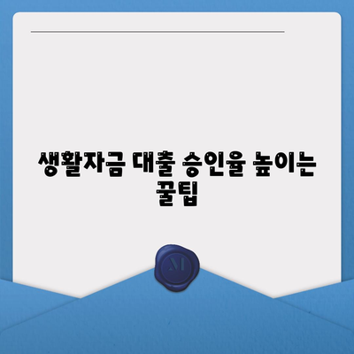 생활자금 대출 신청