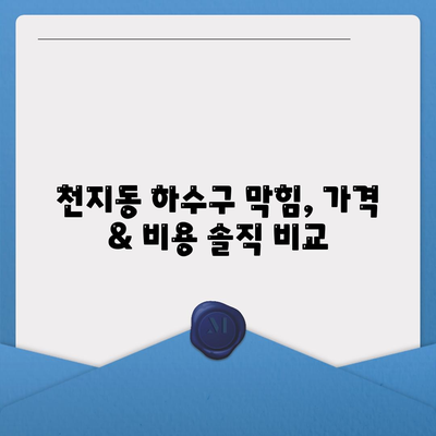 제주도 서귀포시 천지동 하수구막힘 | 가격 | 비용 | 기름제거 | 싱크대 | 변기 | 세면대 | 역류 | 냄새차단 | 2024 후기