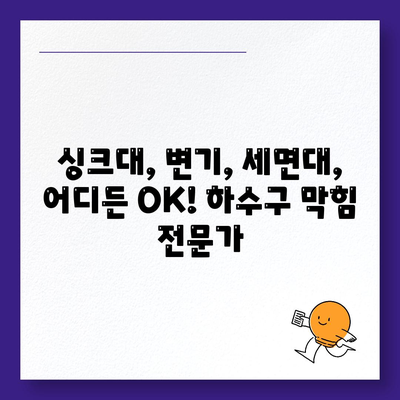 강원도 고성군 거진읍 하수구막힘 | 가격 | 비용 | 기름제거 | 싱크대 | 변기 | 세면대 | 역류 | 냄새차단 | 2024 후기