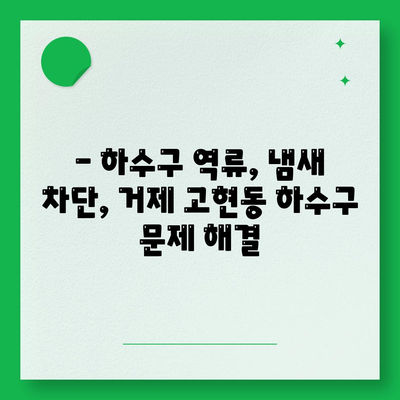 경상남도 거제시 고현동 하수구막힘 | 가격 | 비용 | 기름제거 | 싱크대 | 변기 | 세면대 | 역류 | 냄새차단 | 2024 후기