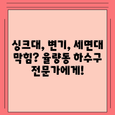 충청북도 청주시 청원구 율량동 하수구막힘 | 가격 | 비용 | 기름제거 | 싱크대 | 변기 | 세면대 | 역류 | 냄새차단 | 2024 후기