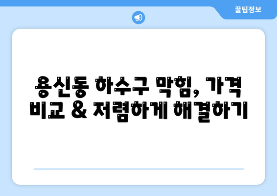 서울시 동대문구 용신동 하수구막힘 | 가격 | 비용 | 기름제거 | 싱크대 | 변기 | 세면대 | 역류 | 냄새차단 | 2024 후기