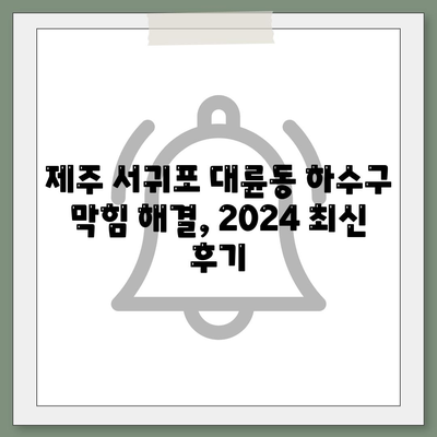 제주도 서귀포시 대륜동 하수구막힘 | 가격 | 비용 | 기름제거 | 싱크대 | 변기 | 세면대 | 역류 | 냄새차단 | 2024 후기