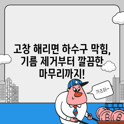 전라북도 고창군 해리면 하수구막힘 | 가격 | 비용 | 기름제거 | 싱크대 | 변기 | 세면대 | 역류 | 냄새차단 | 2024 후기