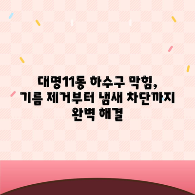 대구시 남구 대명11동 하수구막힘 | 가격 | 비용 | 기름제거 | 싱크대 | 변기 | 세면대 | 역류 | 냄새차단 | 2024 후기