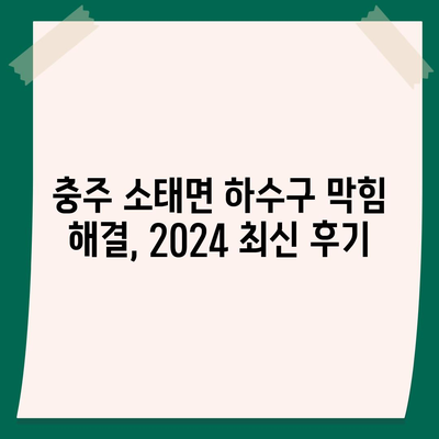 충청북도 충주시 소태면 하수구막힘 | 가격 | 비용 | 기름제거 | 싱크대 | 변기 | 세면대 | 역류 | 냄새차단 | 2024 후기