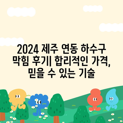 제주도 제주시 연동 하수구막힘 | 가격 | 비용 | 기름제거 | 싱크대 | 변기 | 세면대 | 역류 | 냄새차단 | 2024 후기