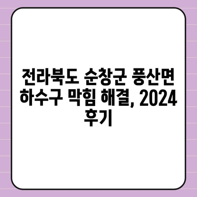 전라북도 순창군 풍산면 하수구막힘 | 가격 | 비용 | 기름제거 | 싱크대 | 변기 | 세면대 | 역류 | 냄새차단 | 2024 후기