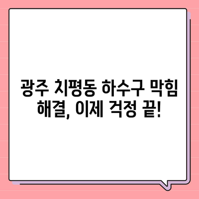 광주시 서구 치평동 하수구막힘 | 가격 | 비용 | 기름제거 | 싱크대 | 변기 | 세면대 | 역류 | 냄새차단 | 2024 후기