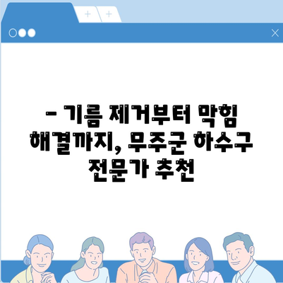 전라북도 무주군 적상면 하수구막힘 | 가격 | 비용 | 기름제거 | 싱크대 | 변기 | 세면대 | 역류 | 냄새차단 | 2024 후기