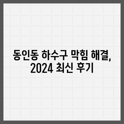 대구시 중구 동인동 하수구막힘 | 가격 | 비용 | 기름제거 | 싱크대 | 변기 | 세면대 | 역류 | 냄새차단 | 2024 후기