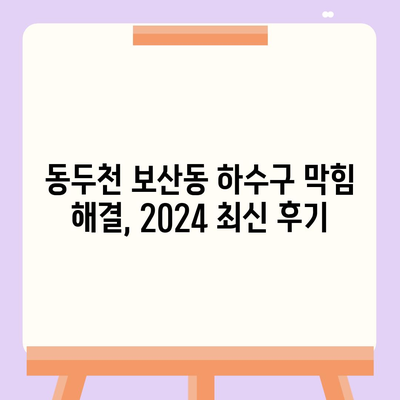 경기도 동두천시 보산동 하수구막힘 | 가격 | 비용 | 기름제거 | 싱크대 | 변기 | 세면대 | 역류 | 냄새차단 | 2024 후기