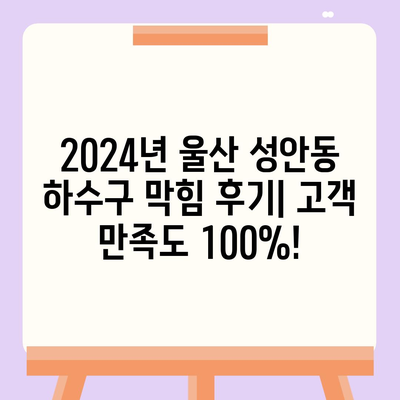 울산시 중구 성안동 하수구막힘 | 가격 | 비용 | 기름제거 | 싱크대 | 변기 | 세면대 | 역류 | 냄새차단 | 2024 후기