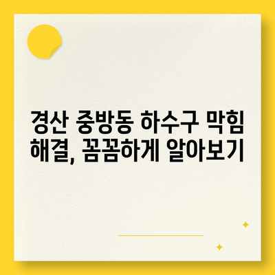 경상북도 경산시 중방동 하수구막힘 | 가격 | 비용 | 기름제거 | 싱크대 | 변기 | 세면대 | 역류 | 냄새차단 | 2024 후기