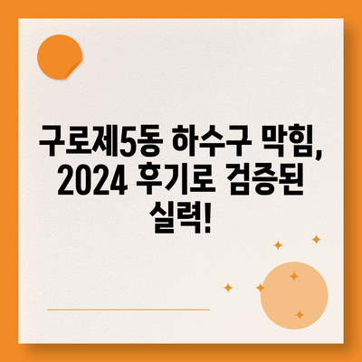 서울시 구로구 구로제5동 하수구막힘 | 가격 | 비용 | 기름제거 | 싱크대 | 변기 | 세면대 | 역류 | 냄새차단 | 2024 후기