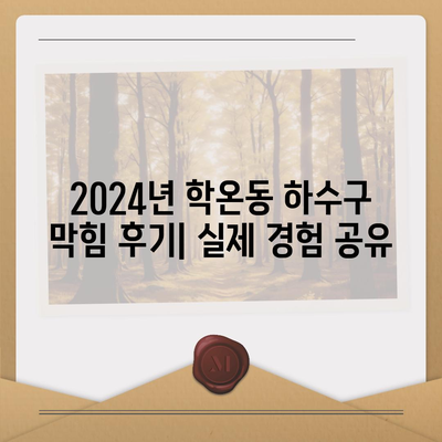 경기도 광명시 학온동 하수구막힘 | 가격 | 비용 | 기름제거 | 싱크대 | 변기 | 세면대 | 역류 | 냄새차단 | 2024 후기