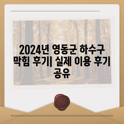 충청북도 영동군 양강면 하수구막힘 | 가격 | 비용 | 기름제거 | 싱크대 | 변기 | 세면대 | 역류 | 냄새차단 | 2024 후기