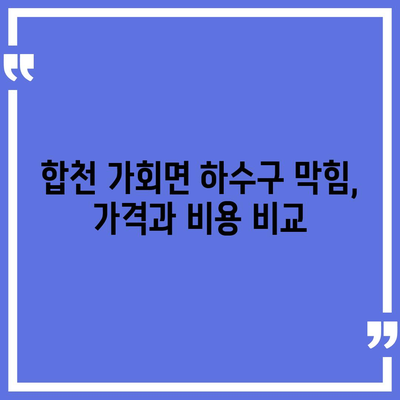 경상남도 합천군 가회면 하수구막힘 | 가격 | 비용 | 기름제거 | 싱크대 | 변기 | 세면대 | 역류 | 냄새차단 | 2024 후기