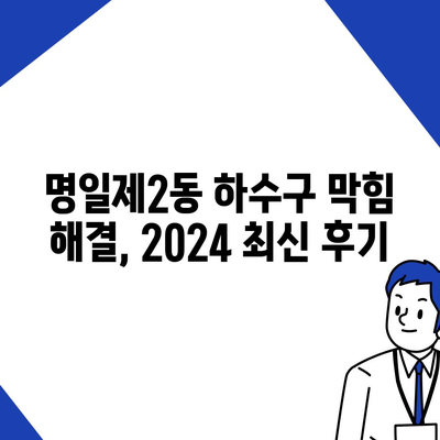 서울시 강동구 명일제2동 하수구막힘 | 가격 | 비용 | 기름제거 | 싱크대 | 변기 | 세면대 | 역류 | 냄새차단 | 2024 후기