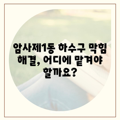 서울시 강동구 암사제1동 하수구막힘 | 가격 | 비용 | 기름제거 | 싱크대 | 변기 | 세면대 | 역류 | 냄새차단 | 2024 후기