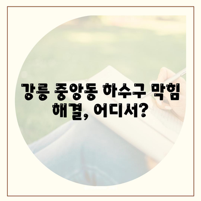 강원도 강릉시 중앙동 하수구막힘 | 가격 | 비용 | 기름제거 | 싱크대 | 변기 | 세면대 | 역류 | 냄새차단 | 2024 후기