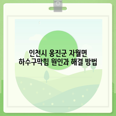 인천시 옹진군 자월면 하수구막힘 | 가격 | 비용 | 기름제거 | 싱크대 | 변기 | 세면대 | 역류 | 냄새차단 | 2024 후기