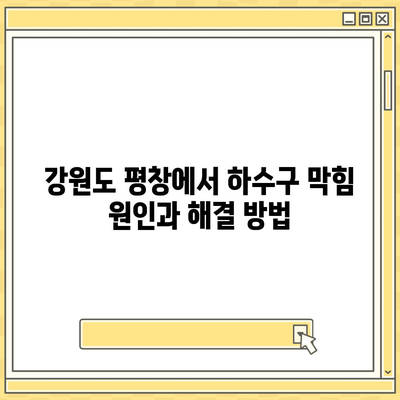 강원도 평창군 용평면 하수구막힘 | 가격 | 비용 | 기름제거 | 싱크대 | 변기 | 세면대 | 역류 | 냄새차단 | 2024 후기