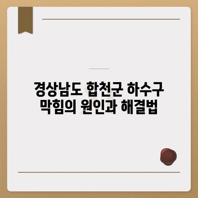 경상남도 합천군 가야면 하수구막힘 | 가격 | 비용 | 기름제거 | 싱크대 | 변기 | 세면대 | 역류 | 냄새차단 | 2024 후기