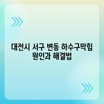 대전시 서구 변동 하수구막힘 | 가격 | 비용 | 기름제거 | 싱크대 | 변기 | 세면대 | 역류 | 냄새차단 | 2024 후기