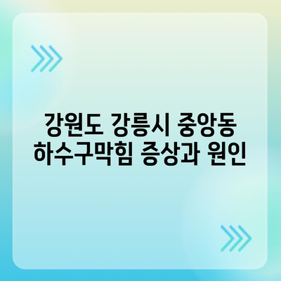 강원도 강릉시 중앙동 하수구막힘 | 가격 | 비용 | 기름제거 | 싱크대 | 변기 | 세면대 | 역류 | 냄새차단 | 2024 후기