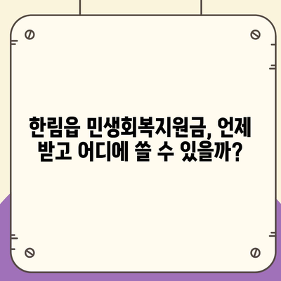 제주도 제주시 한림읍 민생회복지원금 | 신청 | 신청방법 | 대상 | 지급일 | 사용처 | 전국민 | 이재명 | 2024