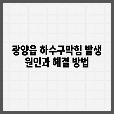 전라남도 광양시 광양읍 하수구막힘 | 가격 | 비용 | 기름제거 | 싱크대 | 변기 | 세면대 | 역류 | 냄새차단 | 2024 후기