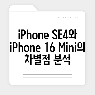 iPhone SE4 디자인 변경, iPhone 16 Mini는 나올까?