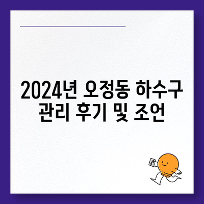 대전시 대덕구 오정동 하수구막힘 | 가격 | 비용 | 기름제거 | 싱크대 | 변기 | 세면대 | 역류 | 냄새차단 | 2024 후기