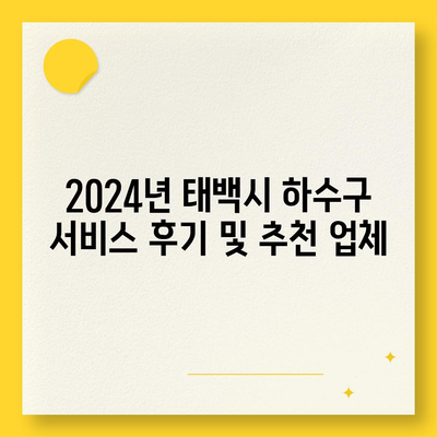 강원도 태백시 황지동 하수구막힘 | 가격 | 비용 | 기름제거 | 싱크대 | 변기 | 세면대 | 역류 | 냄새차단 | 2024 후기