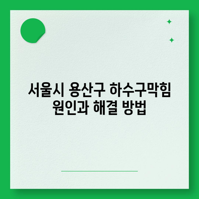 서울시 용산구 이태원제2동 하수구막힘 | 가격 | 비용 | 기름제거 | 싱크대 | 변기 | 세면대 | 역류 | 냄새차단 | 2024 후기