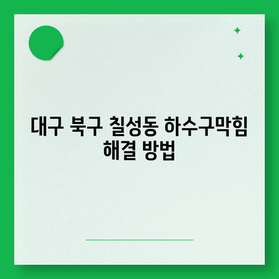 대구시 북구 칠성동 하수구막힘 | 가격 | 비용 | 기름제거 | 싱크대 | 변기 | 세면대 | 역류 | 냄새차단 | 2024 후기