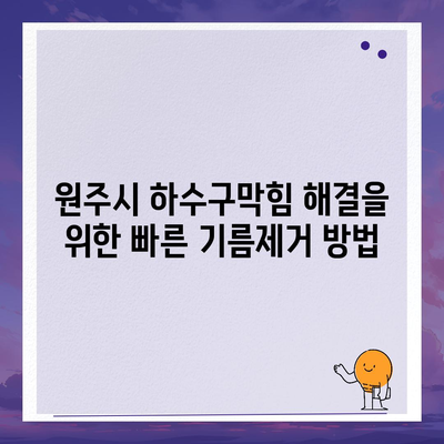 강원도 원주시 행구동 하수구막힘 | 가격 | 비용 | 기름제거 | 싱크대 | 변기 | 세면대 | 역류 | 냄새차단 | 2024 후기