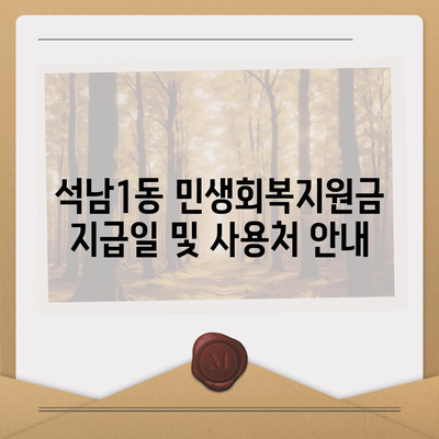 인천시 서구 석남1동 민생회복지원금 | 신청 | 신청방법 | 대상 | 지급일 | 사용처 | 전국민 | 이재명 | 2024