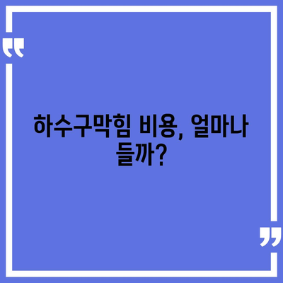 경기도 의왕시 고천동 하수구막힘 | 가격 | 비용 | 기름제거 | 싱크대 | 변기 | 세면대 | 역류 | 냄새차단 | 2024 후기