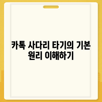 카카오톡 돈 뿌리기 대신 카톡 사다리 타기 방법