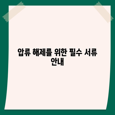 카카오뱅크 통장 압류 해제 방법