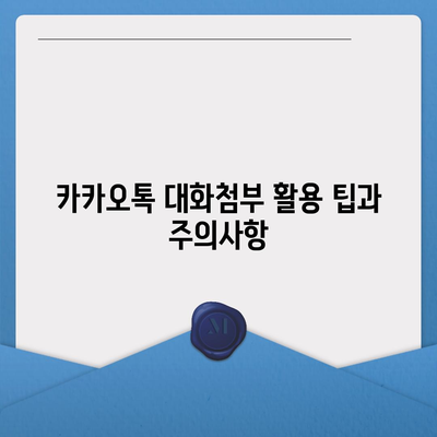 카카오톡 대화첨부