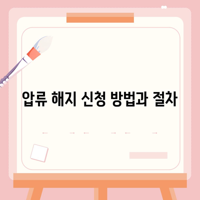 카카오뱅크 통장 압류 해지 방법