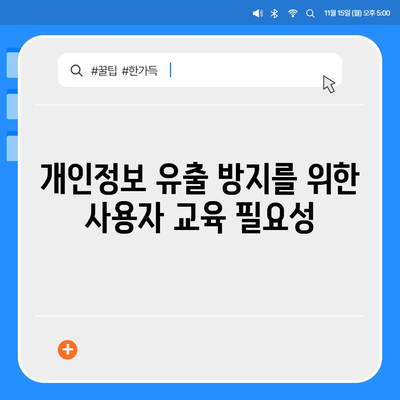 카카오톡 보안 위반 대응 | 개인 정보 보호