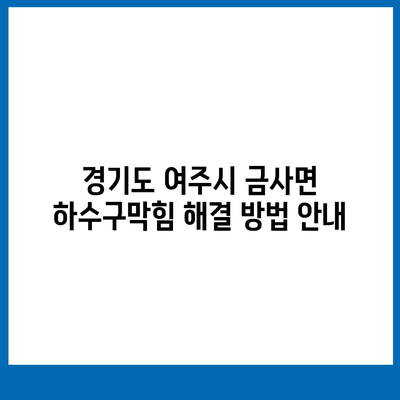 경기도 여주시 금사면 하수구막힘 | 가격 | 비용 | 기름제거 | 싱크대 | 변기 | 세면대 | 역류 | 냄새차단 | 2024 후기