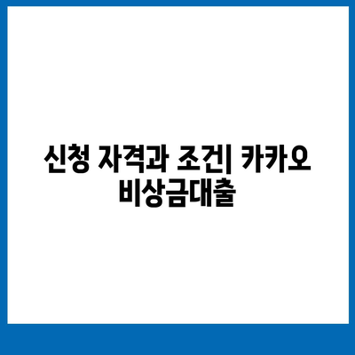 카카오 pc버전 비상금대출