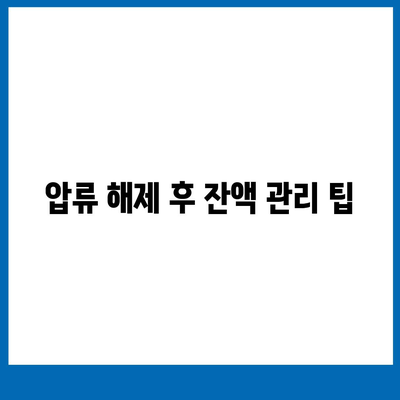 카카오뱅크 통장 압류 해제 방법