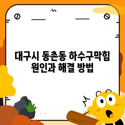 대구시 동구 동촌동 하수구막힘 | 가격 | 비용 | 기름제거 | 싱크대 | 변기 | 세면대 | 역류 | 냄새차단 | 2024 후기