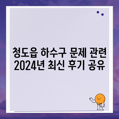 경상북도 청도군 청도읍 하수구막힘 | 가격 | 비용 | 기름제거 | 싱크대 | 변기 | 세면대 | 역류 | 냄새차단 | 2024 후기